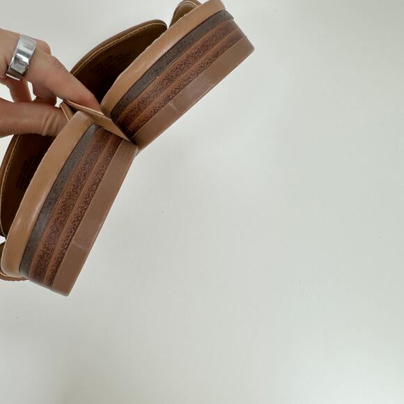 J.Crew Slip On Mules Cedar Wood Tan Classic Preppy Casual Womens US 7 NEW - Picture 12 of 14